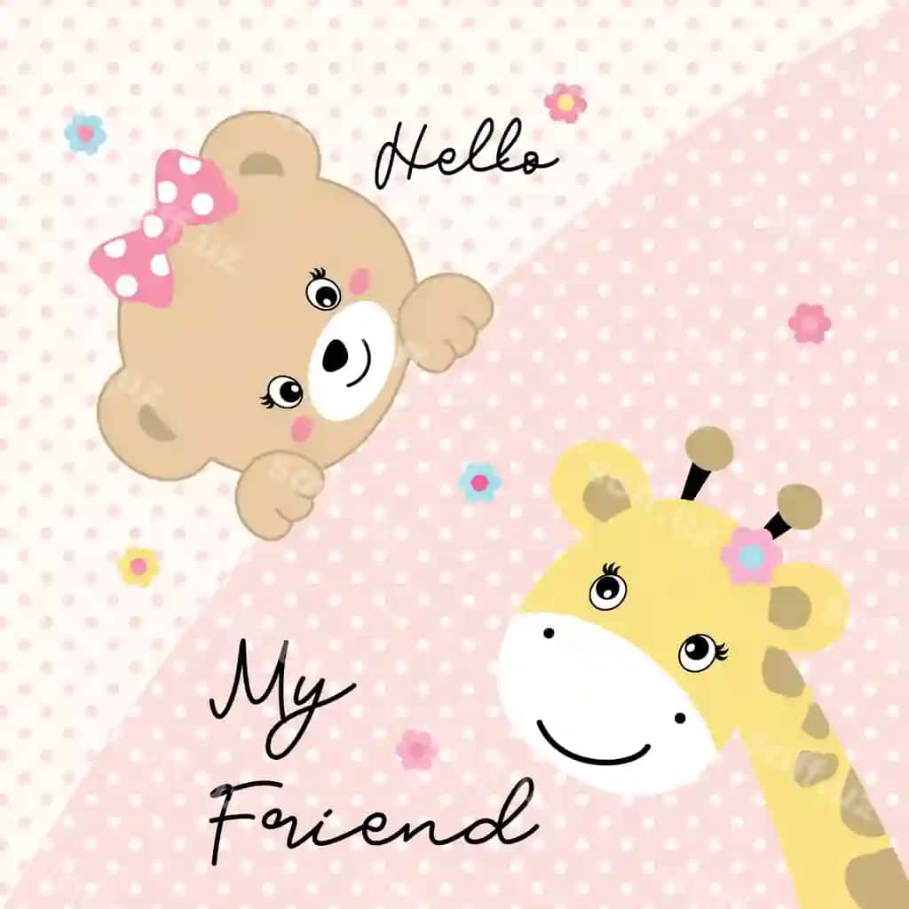 Mashaqli hayvon baxtli oynayotgan vektor | Cute animal playing happy vector