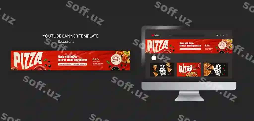 Mazali italiy taomi youtube baneri | Delicious italian food youtube banner