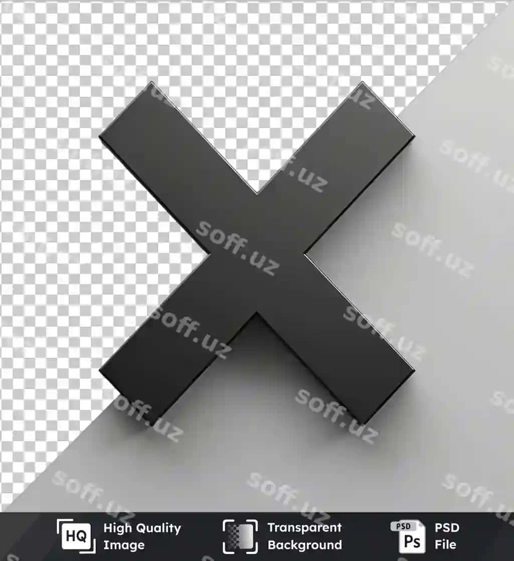 Shaffof ob'ekt tasdiq belgisi x belgisi maketi shaffof fon | Transparent object check mark x mark mockup transparent background