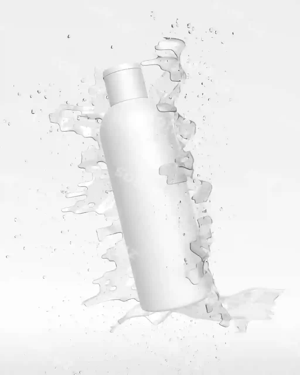 Kosmetika qadoqlash namunasi sivoq ta'sir bilan | Cosmetic packaging mockup with liquid effect