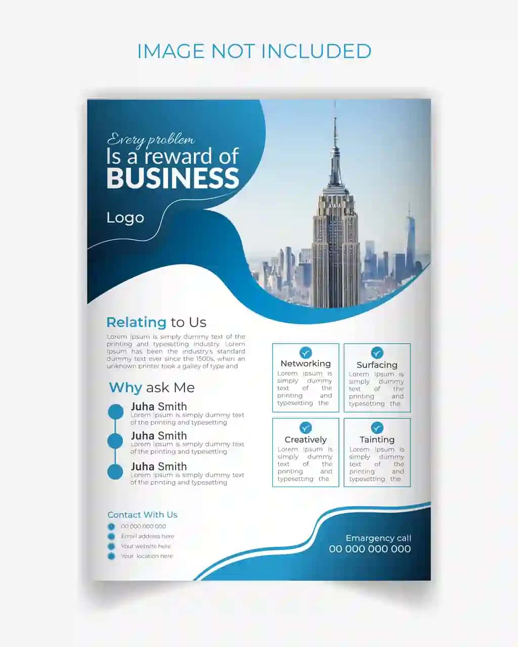 Bepul vektor zamonaviy biznes a4 flyer dizayn shabloni | Free vector modern business a4 flyer design template