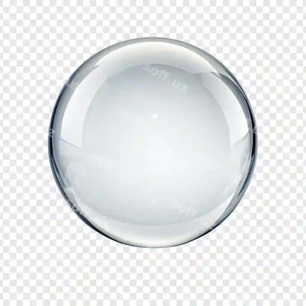 Fotorealistik shaffof gurglatma | Photorealistic transparent bubble