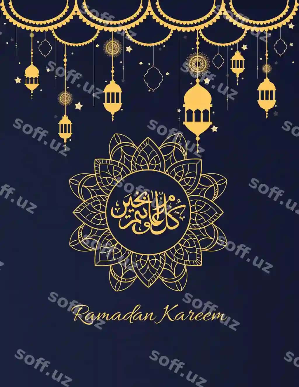 Ramazon bayrami uchun oltin arab dizayni | Ramadan celebration golen arab design