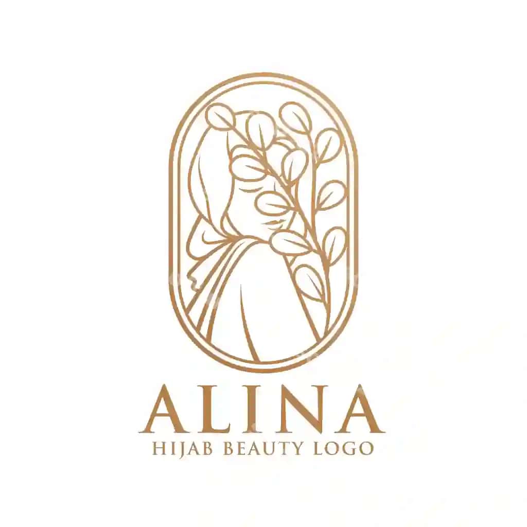 Ayollar hijob chiroyi vektor logotip shabloni | Women hijab beauty vector logo template