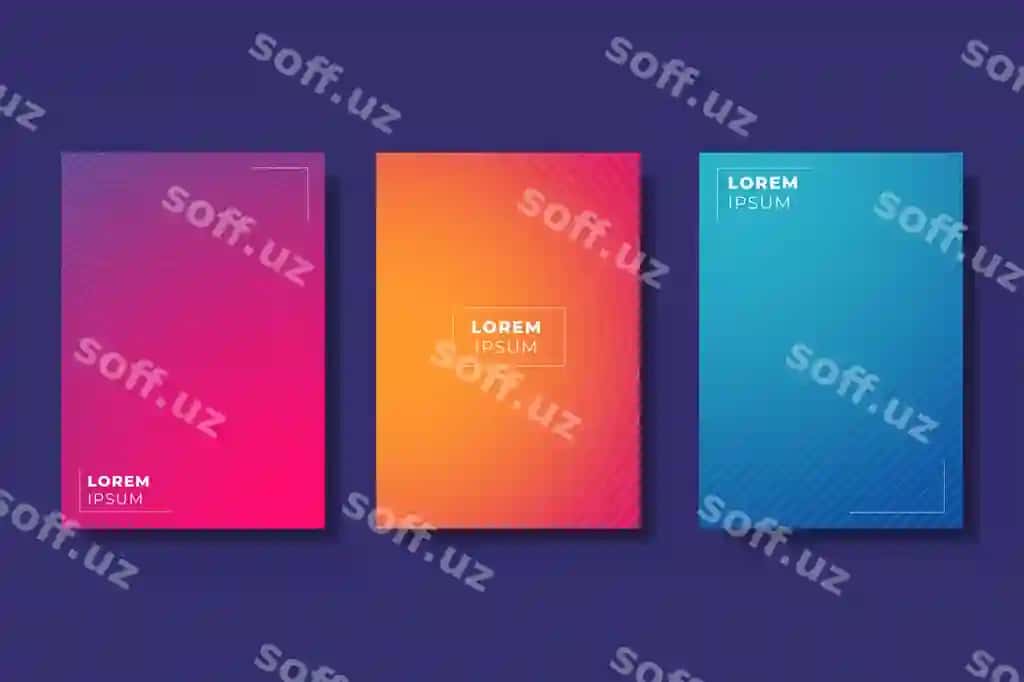 Halftone gradient qop to'plami | Halftone gradient cover collection 2