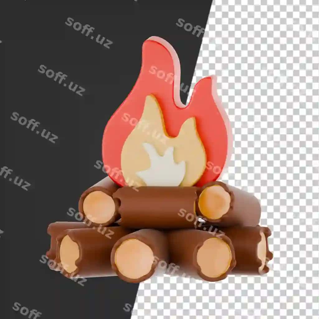 Kamping hayot tashqiri sarguzasht 3d ikon render | Camping life outdoor adventure 3d icon render