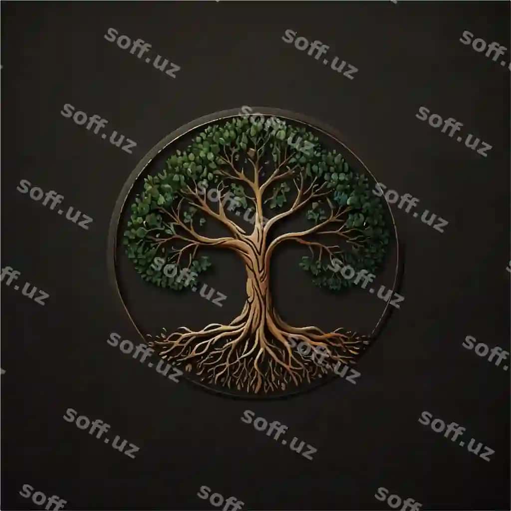 O'rtasida daraxt bor daraxt | Tree with tree middle it 2