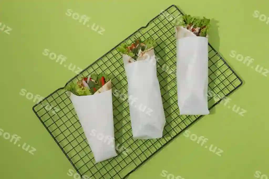 Shaurma qadoqlash namuna dizayni | Shawarma packaging mockup design