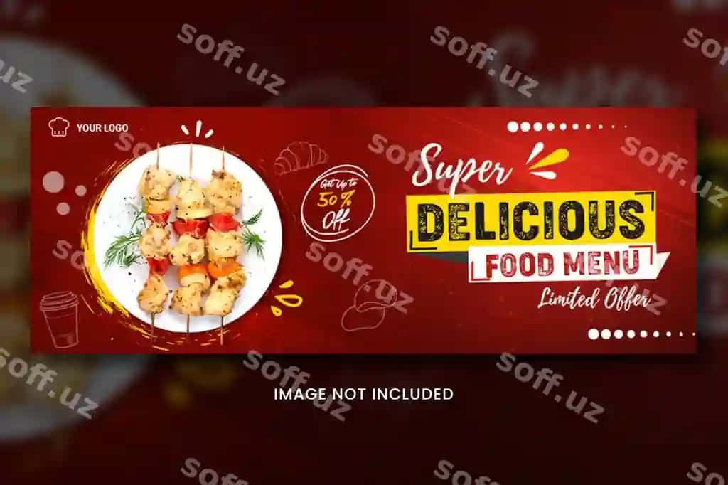 Oziq-ovqat banner shabloni | Food banner template
