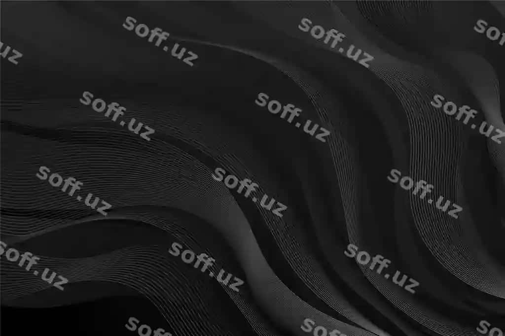 Gradient qora fonda chalg'ali chiziqlar bilan | Gradient black background with wavy lines