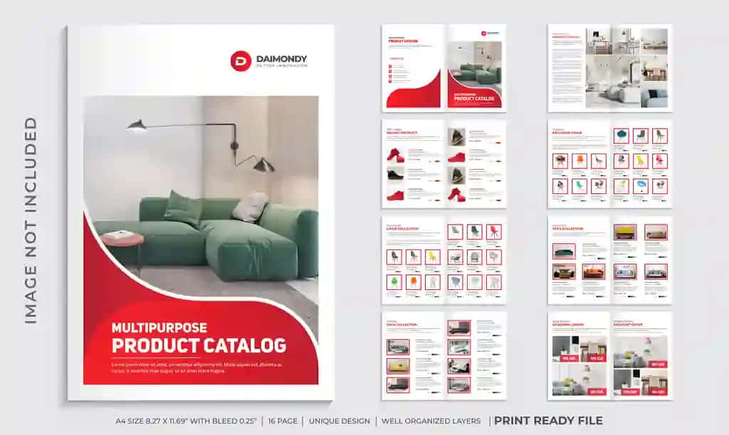 Kompaniya mahsulot katalogi dizayn shabloni | Company product catalogue design template