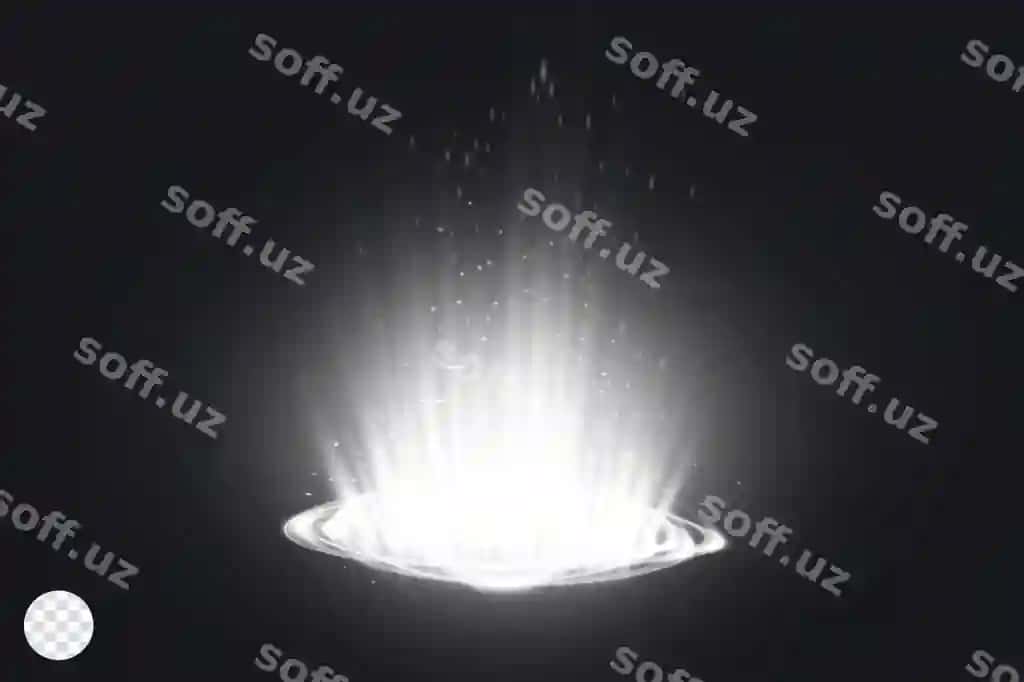 Oq yorqin yorqin quyosh chiqishi effekti | White illuminated sparkling sunrise effect