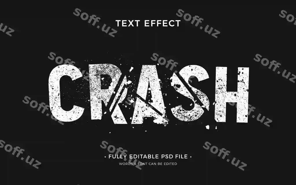 Singan shisha matn effekti | Broken glass text effect