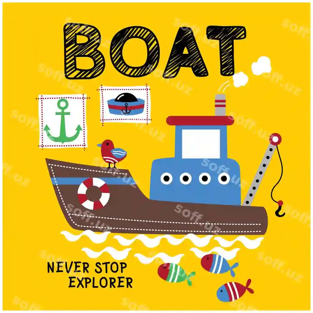 Katta qayiq dengizi komik kartun | Big boat sea funny cartoon