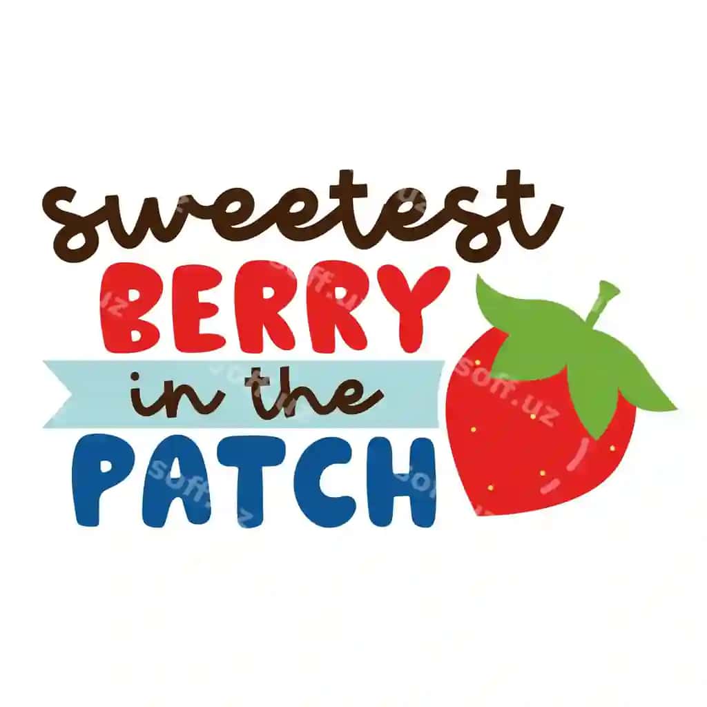 Qulupnay harflari bilan tabriklash kartasi dizayni belgilari sport illyustratsiyasi | Strawberry lettering greeting card design signs sport illustration