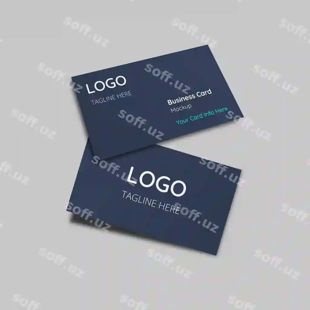 Bizznes kartalari mockup turli burchlardan | Business cards mockup from different angle