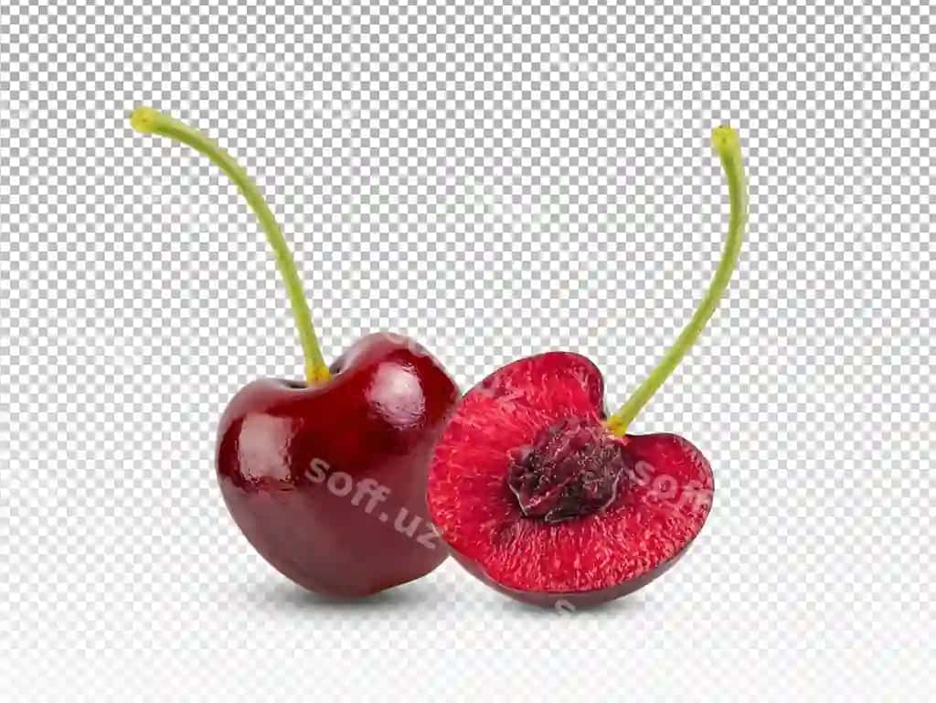 Qizil gilas ajraltirilgan | Red cherries isolated