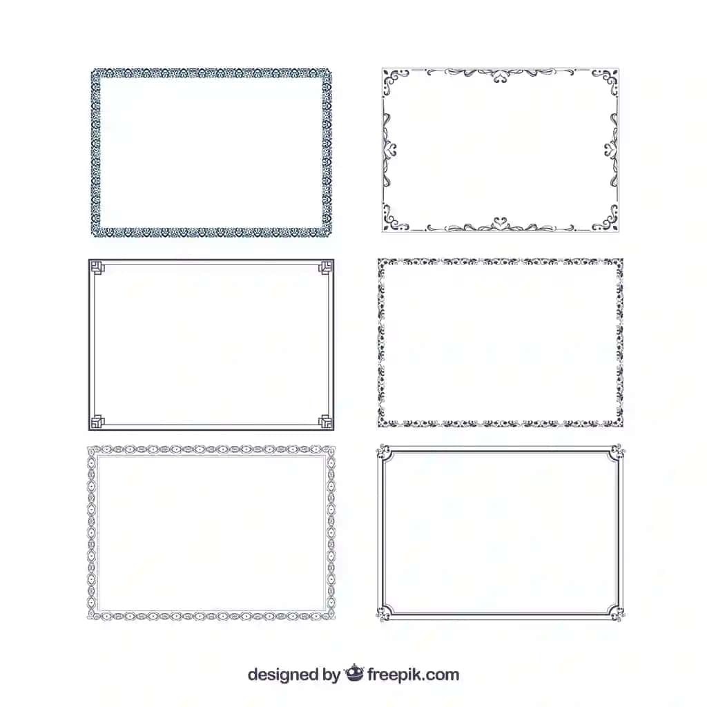 To'plam sertifikat ramkalar | Collection certificate frames