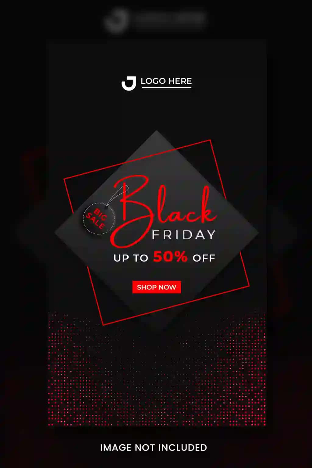 Qora juma chegirmalari ijtimoiy media banneri | Black friday sale social media banner