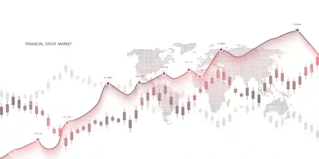Aktsiyalar bozori grafiki foreks savdo charti biznes moliyaviy tushunchalari | Stock market graph forex trading chart business financial concepts