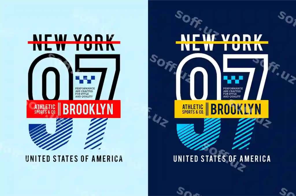 New York tipografiya dizaynli bosma futbolkalar | New york typography design print tshirts