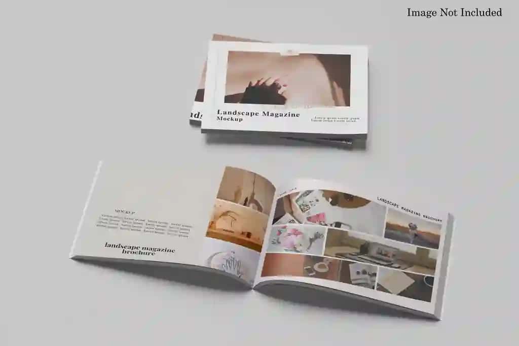 Peyzaj risolasining maketi | Landscape brochure mockup