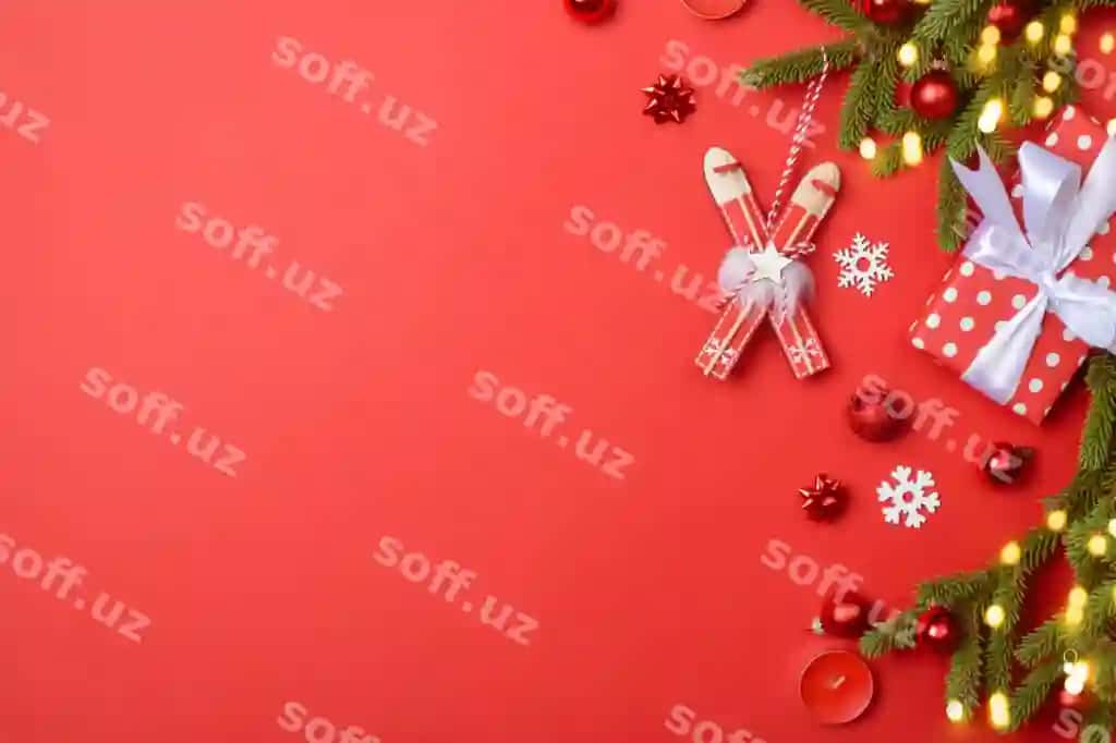 Rojdestvo dekoratsiyasi Baxtli yangi yil Baxtli Rojdestvo Sovg'alar bilan bayramlik stol | Christmas composition happy new year merry christmas festive table with gifts