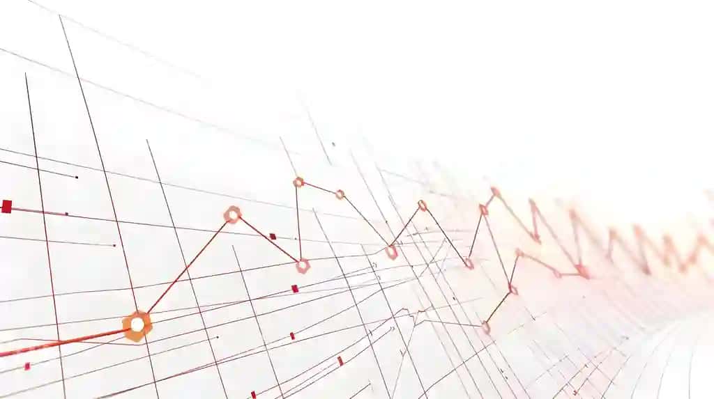 Muvaffaqiyatli biznes grafikasi o'suvchi trendni ko'rsatuvchi oq fonda | Successful business graph showing upward trend white background