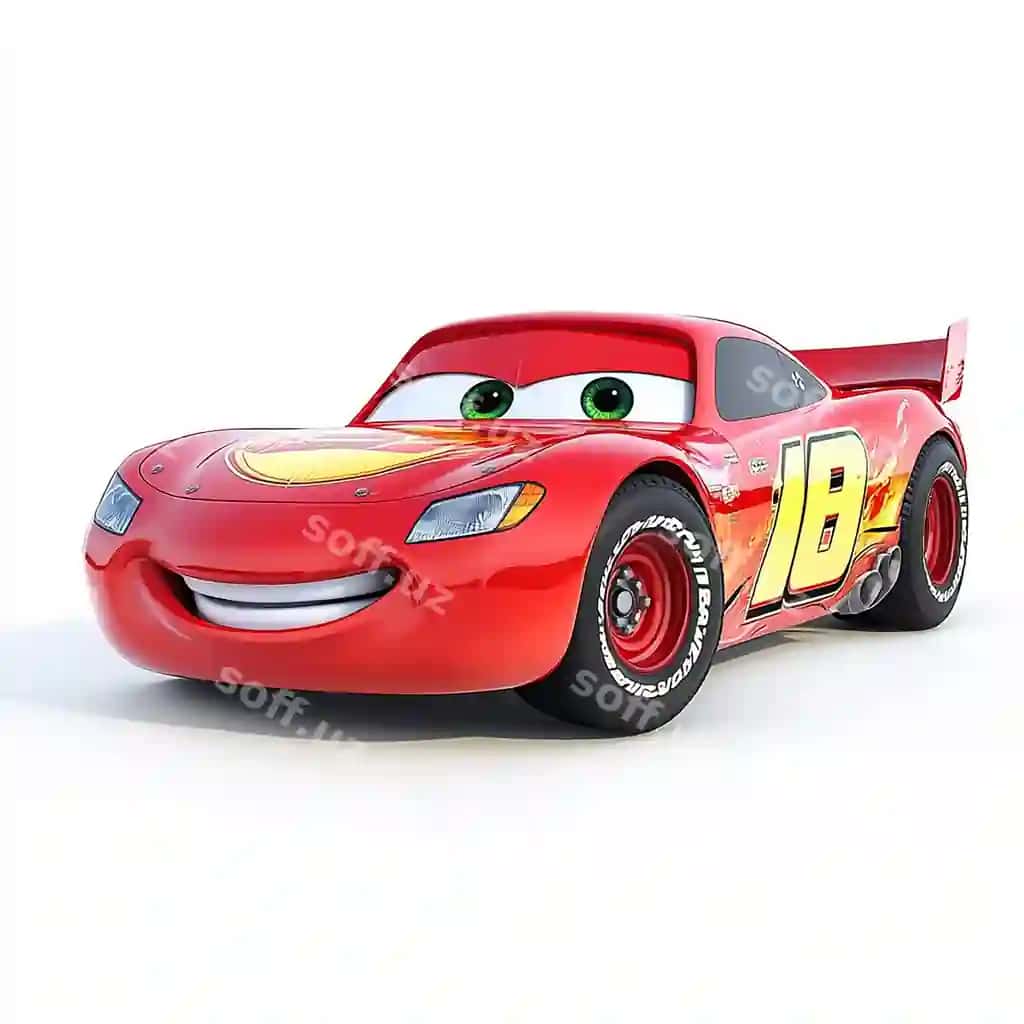 Qizil 8 raqamli mashina u | Red car with number 8 it