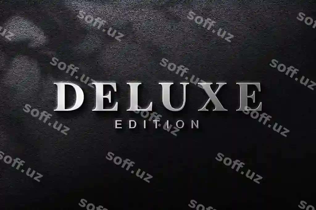 Bozorovoz 3d logotip namunasi qora devor | Luxury 3d logo mockup black wall
