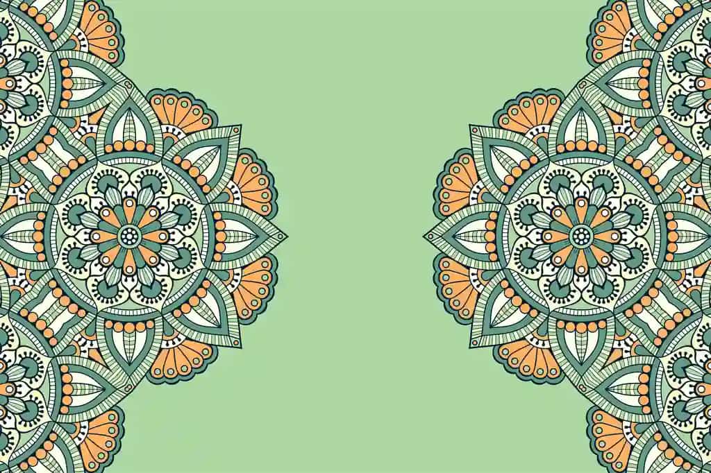Hashamatli bezakli mandala dizayni fonida oltin rang vektori | Luxury ornamental mandala design background gold color vector
