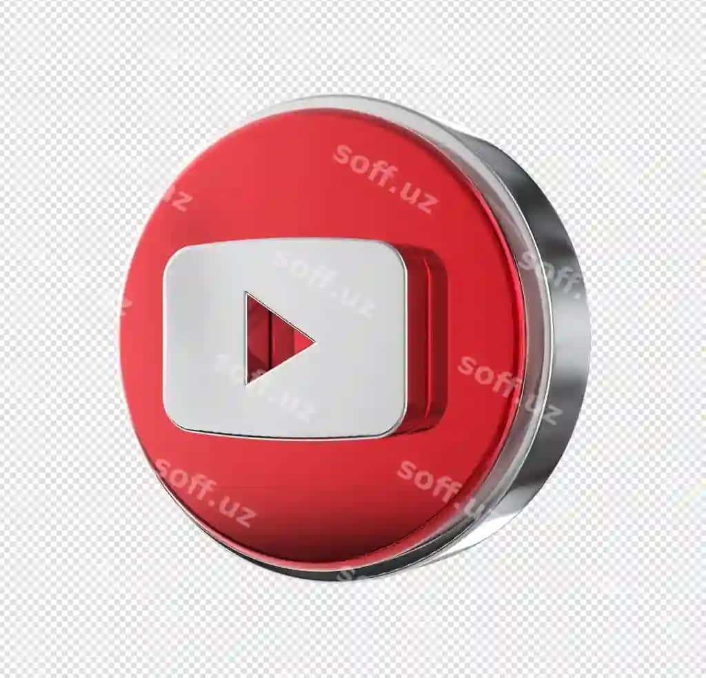 Ijtimoiy tarmoqlar Youtube 3d rendering | Social media youtube 3d rendering