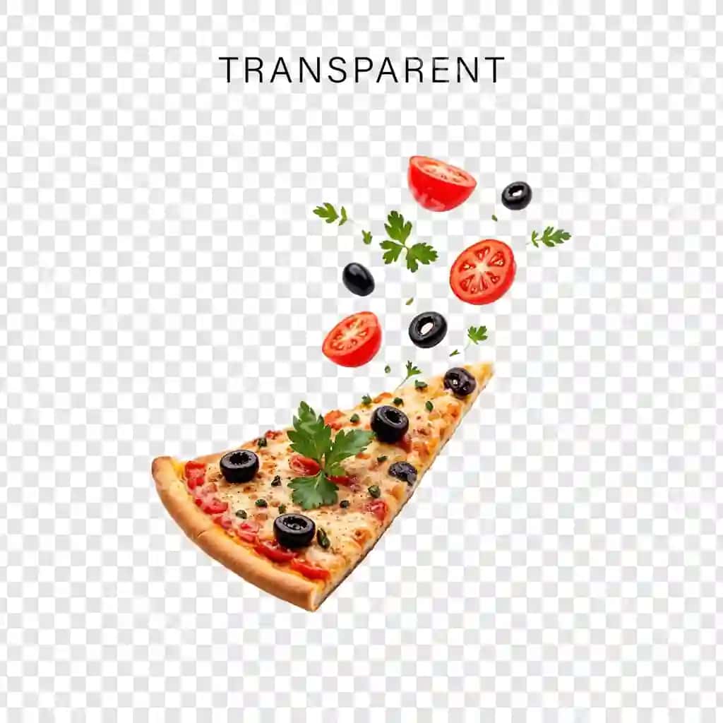 Mazali pishloqli pizza orqa foni shaffof | Delicious cheese pizza isolated transparent background