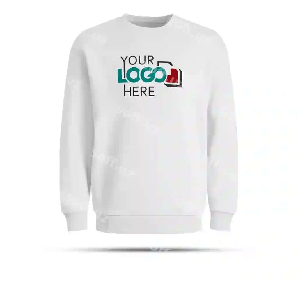 Oldin ko'rinish uzunruchka svitshot namunasi | Front view longsleeve sweetshirt mockup