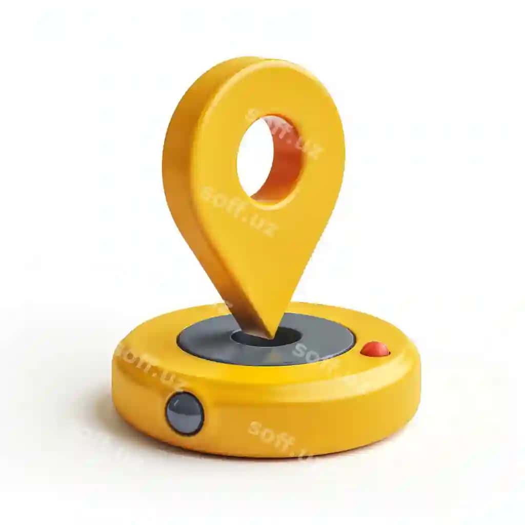 Sariq ob'ekt joylashuv pini joylashuv belgilash vektor san'at dizayni | Yellow object location pin location marker vector art design