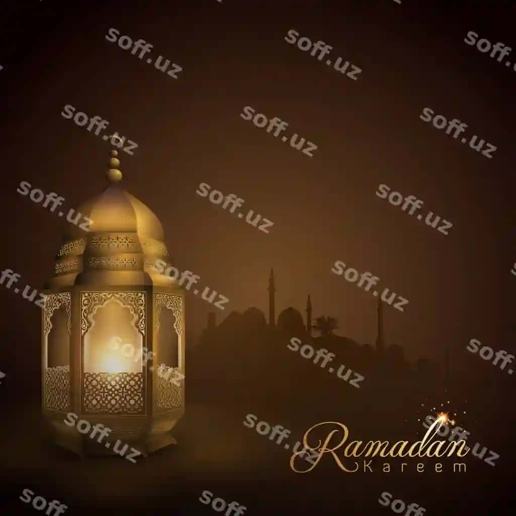 Ramazon Kareem taklif fon shabloni | Ramadan kareem greeting background template