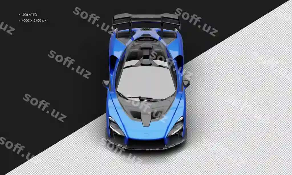 Izolyatsiya qilingan realistik metall ko'k cheklangan o'rta dvigatelli sport giperi | Isolated realistic metallic blue limited mid engined sport hyper