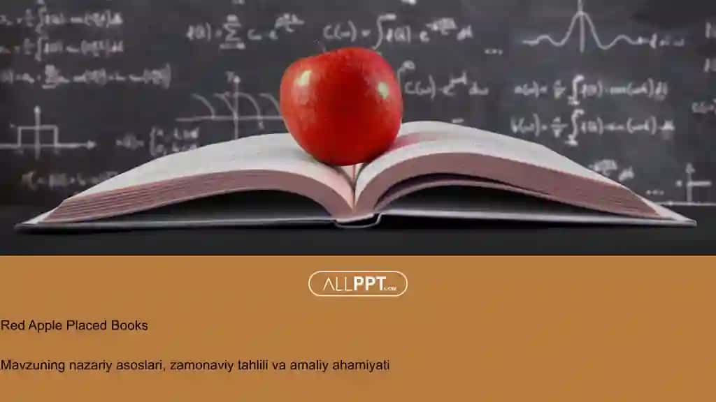 Red Apple Placed Books Taqdimoti (48 Slayd)