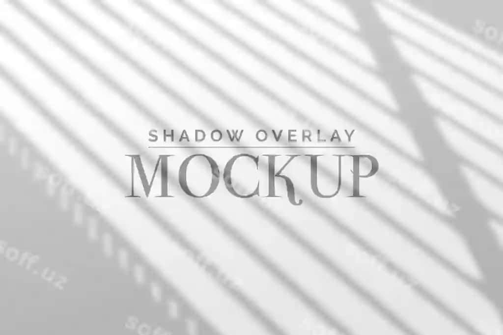 Soyna qatlami namunasi | Shadow overlay mockup