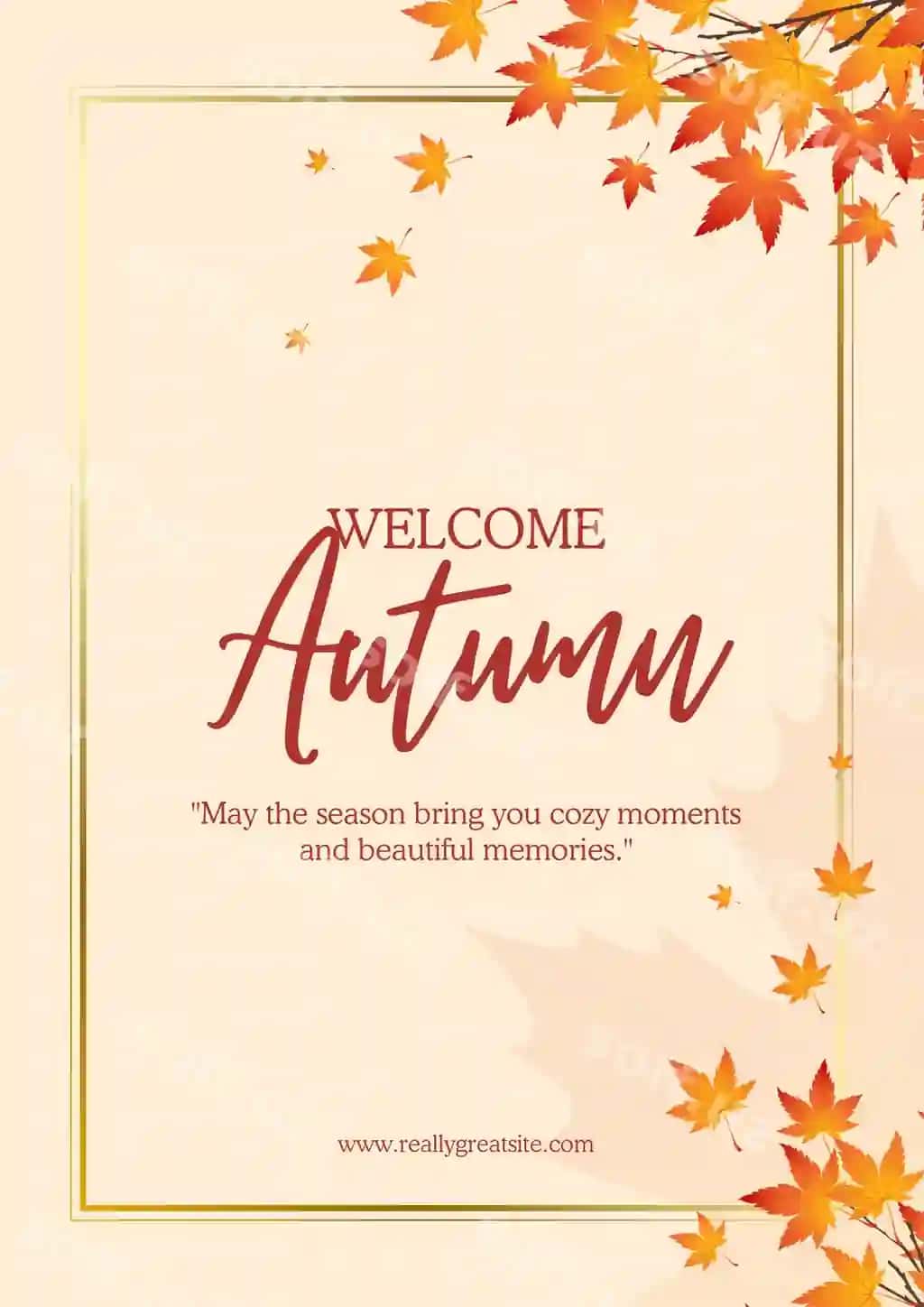 Xush kelibsiz kuzgi afisha varaqasi va boshqalar | Welcome autumn poster flyer post etc