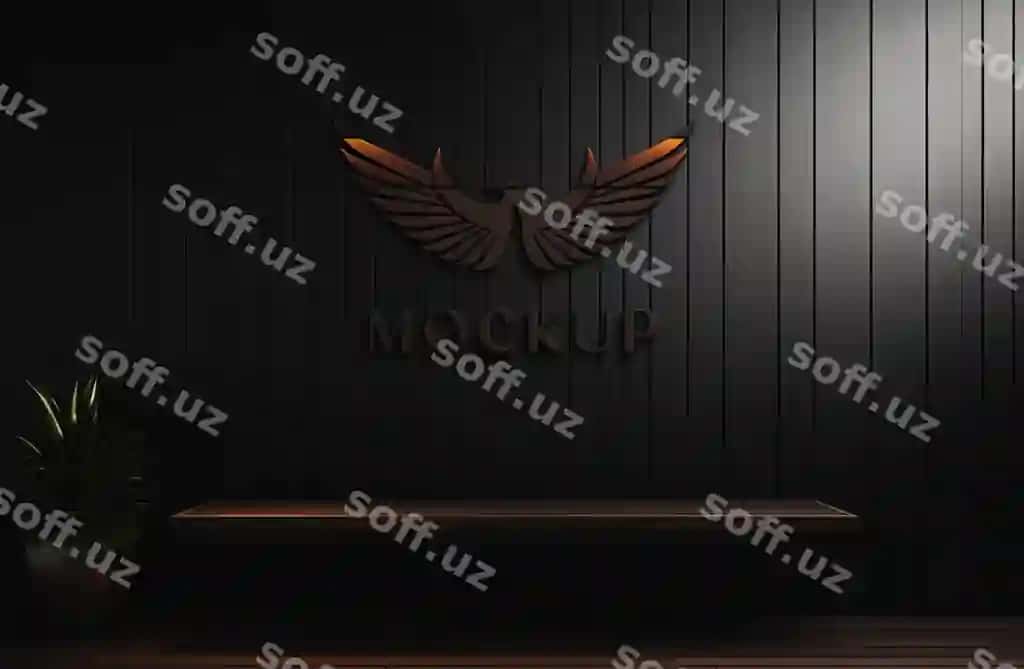 3D logo mockup shabloni | 3d logo mockup template
