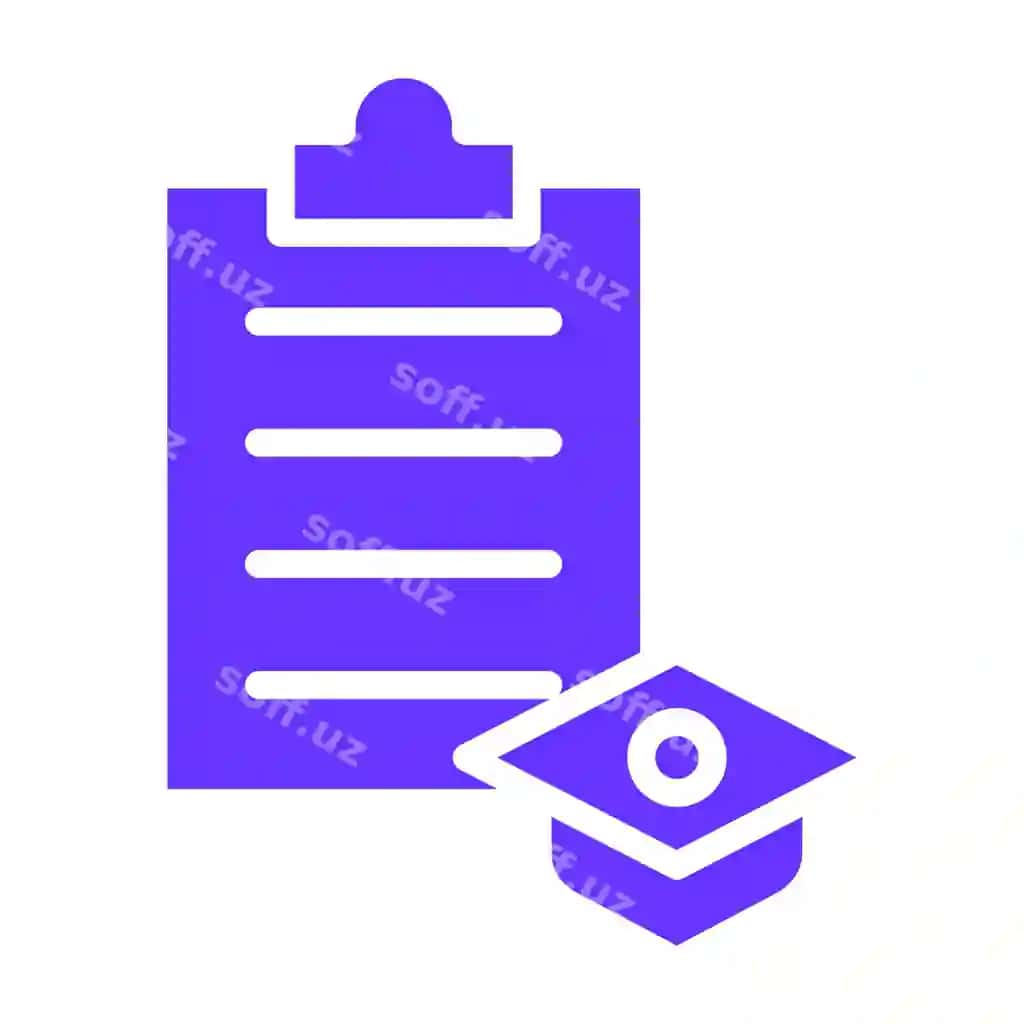 Vektor dizayn o'quv rejasi ikon uslubi | Vector design syllabus icon style