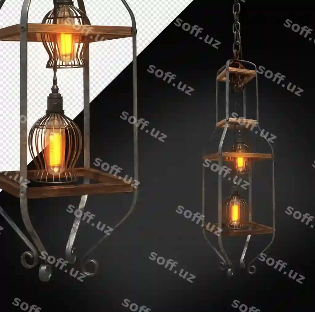 Antik halogen lampasi poyenda | Antique halogen lamp pendant