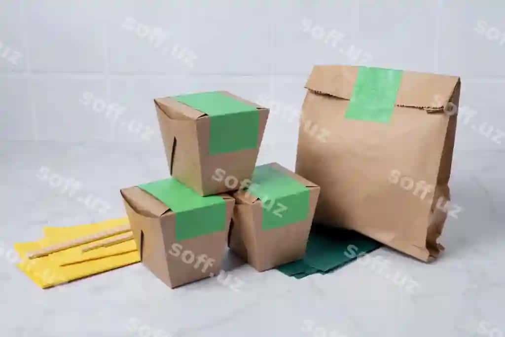 Sovuq hayot ovqat yetkazib berish namunasi | Still life food delivery mockup