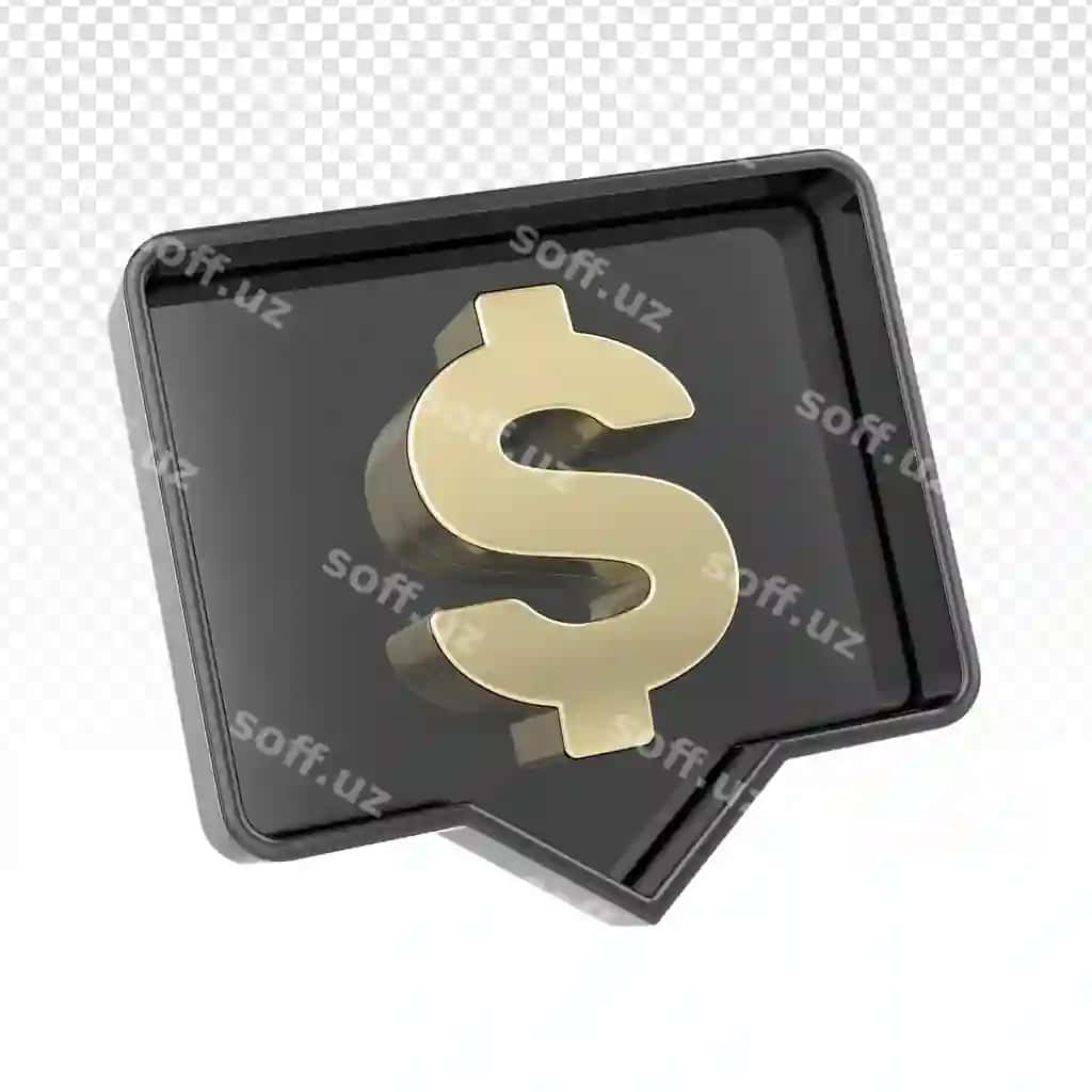 Icon money dollar 3D render | Icon money dollar 3d render
