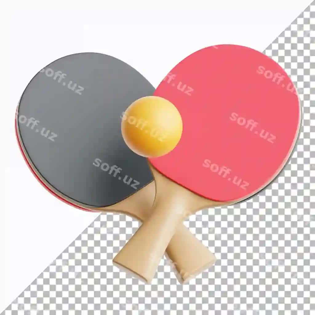 Stol tennisi sport 3d illyustratsiya | Table tennis sports 3d illustration
