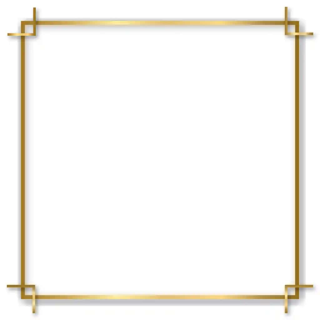Oltin rangda yaltiroq, yorqin vintage ramka, soyalari izolyatsiya qilingan shaffof | Gold shiny glowing vintage frame with shadows isolated transparent