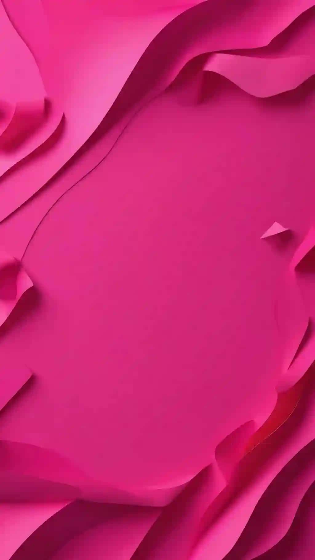 Nusxalash joyi fonida mavhum yorqin pushti qog'ozni kesish effekti | Abstract bright pink paper cut effect with copy space background