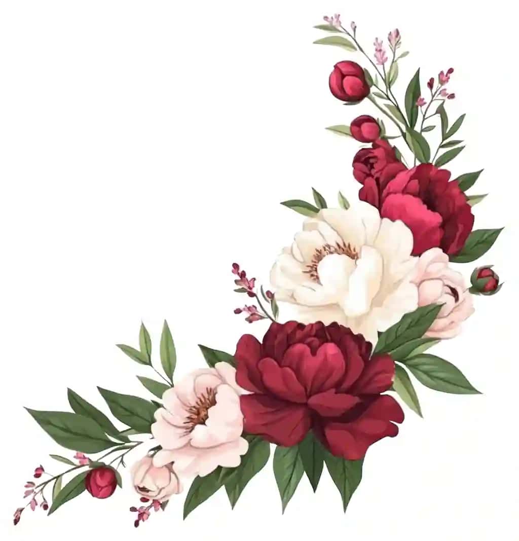 Zarif pion gulli burchakli bezak | Elegant peony floral corner arrangement