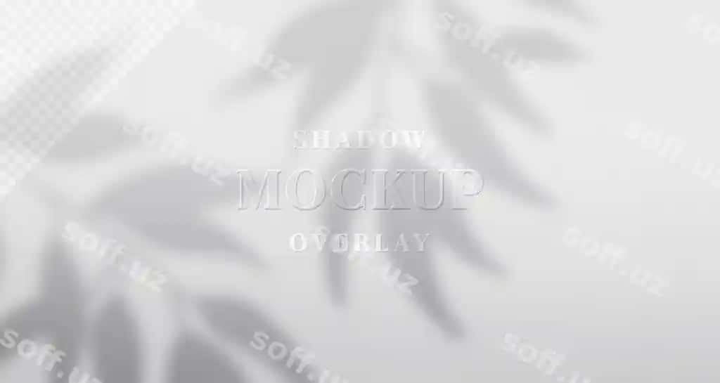 Haqiqiy soya qoplamasi kabartmalı matn effekti logotipi devor qog'ozi teksturasi | Realistic shadow overlay embossed text effect logo wall paper texture